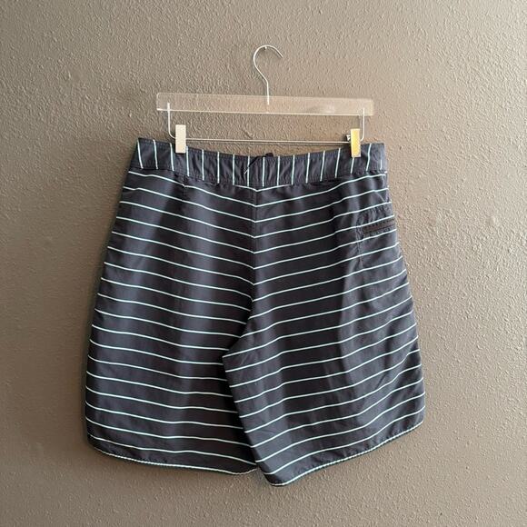 Patagonia Navy Blue Striped Board Shorts Size 36 - Picture 2 of 5
